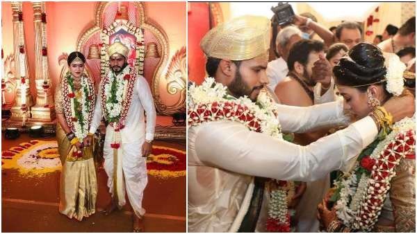 ಫೋಟೋಗಳು: ದಾಂಪತ್ಯ ಜೀವನಕ್ಕೆ ಕಾಲಿಟ್ಟ ನಿಖಿಲ್-ರೇವತಿ