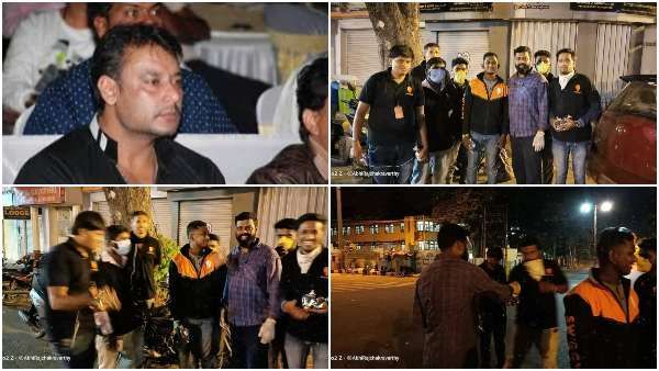 ಸ್ವಿಗ್ಗಿ ಡೆಲಿವರಿ ಬಾಯ್ಸ್ ಗೆ ಬಿರಿಯಾನಿ ಹಂಚಿದ ಡಿ ಬಾಸ್ ಫ್ಯಾನ್ಸ್