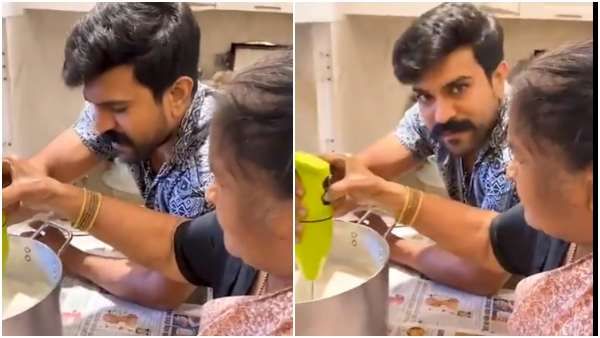 ಅಜ್ಜಿ ಬಳಿ ಅಡುಗೆ ಕಲಿಯುತ್ತಿರುವ ನಟ ರಾಮ್ ಚರಣ್: ವಿಡಿಯೋ ವೈರಲ್