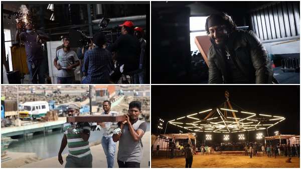 ಕಾರ್ಮಿಕರ ದಿನಾಚರಣೆಗೆ ದರ್ಶನ್ ವಿಶ್: ಕ್ಯಾಮೆರಾ ಹಿಂದಿನ ಹೀರೋಗಳಿಗೆ 'ರಾಬರ್ಟ್'ತಂಡ ಗೌರವ