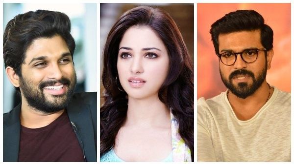 ನಟಿ ತಮನ್ನಾ ಜತೆ ಅಲ್ಲು ಅರ್ಜುನ್-ರಾಮ್ ಚರಣ್ ತೇಜ ಮಾತು-ಕತೆ!