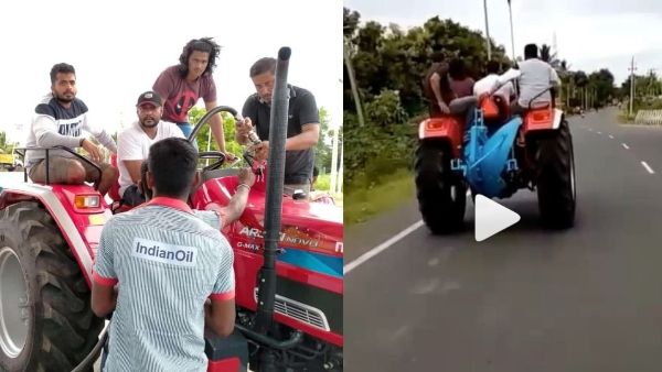 ದುಬಾರಿ ಕಾರು ಬಿಟ್ಟು ರೈತ ಮಿತ್ರ ಟ್ರ್ಯಾಕ್ಟರ್ ಓಡಿಸುತ್ತಿರುವ ಡಿ ಬಾಸ್ ದರ್ಶನ್