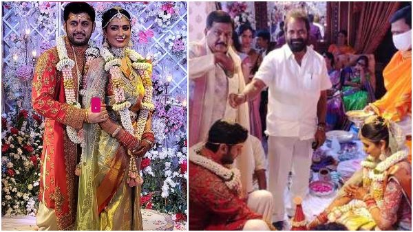 ನಟ ನಿತಿನ್ ಮದುವೆ ಫೋಟೋಗಳು: ಗೆಳತಿ ಶಾಲಿನಿ ಜೊತೆ ಹಸೆಮಣೆ ಏರಿದ ನಿತಿನ್