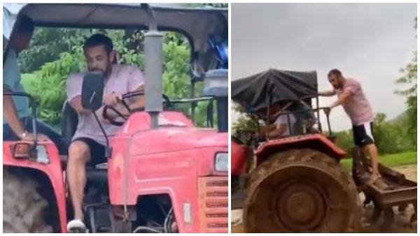 ಟ್ರ್ಯಾಕ್ಟರ್ ಹತ್ತಿ ಭತ್ತದ ಗದ್ದೆ ಉಳುಮೆ ಮಾಡುತ್ತಿರುವ ಸಲ್ಮಾನ್ ಖಾನ್ ವಿಡಿಯೋ ವೈರಲ್