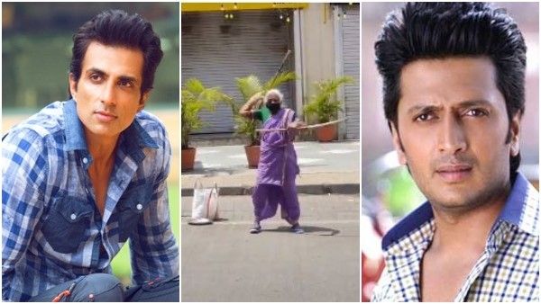 ಯಾರಾದರು ಈ ವಾರಿಯರ್ ಅಜ್ಜಿಯ ವಿಳಾಸ ತಿಳಿಸಿ: ನಟ ಸೋನು ಸೂದ್, ರಿತೇಶ್ ದೇಶ್ ಮುಖ್