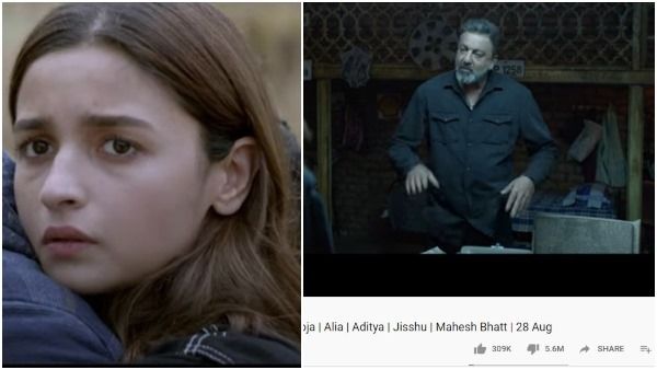 ನೆಪೋಟಿಸಂ ಎಫೆಕ್ಟ್: ಅಲಿಯಾ ಭಟ್ 'ಸಡಕ್-2' ಟ್ರೈಲರ್ ಗೆ ಲೈಕ್ಸ್ ಗಿಂತ ಡಿಸ್ ಲೈಕ್ಸ್ ಹೆಚ್ಚು