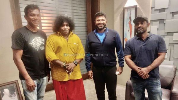 ಪುನೀತ್ ಮನೆಗೆ ಭೇಟಿ ನೀಡಿದ ತಮಿಳು ಹಾಸ್ಯ ನಟ ಯೋಗಿಬಾಬು