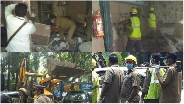 ಕಂಗನಾ ಕಚೇರಿ ನೆಲಸಮ ಕಾರ್ಯಕ್ಕೆ ಚಾಲನೆ: 'ಇದು ಪ್ರಜಾಪ್ರಭುತ್ವದ ಸಾವು' ಎಂದ ನಟಿ