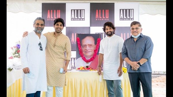 ಅಲ್ಲು ಸ್ಟುಡಿಯೋ ಉದ್ಘಾಟಿಸಿದ ಅಲ್ಲು ಅರ್ಜುನ್ ಕುಟುಂಬ