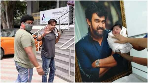 ಮೊಮ್ಮಗನನ್ನು ನೋಡಲು ಆಸ್ಪತ್ರೆಗೆ ಬಂದ ನಟ ಅರ್ಜುನ್ ಸರ್ಜಾ