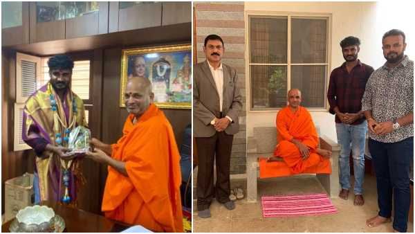 ನಿರ್ಮಲಾನಂದ ಸ್ವಾಮೀಜಿ ಭೇಟಿಯಾದ ಸ್ಯಾಂಡಲ್ ವುಡ್ 'ಉಪಾಧ್ಯಕ್ಷ' ಚಿಕ್ಕಣ್ಣ