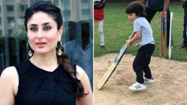 IPLನಲ್ಲಿ ಅವಕಾಶ ಇದ್ಯಾ?: ಬ್ಯಾಟ್ ಹಿಡಿದು ಫೀಲ್ಡ್ ಗೆ ಇಳಿದ ನಟಿ ಕರೀನಾ ಪುತ್ರ