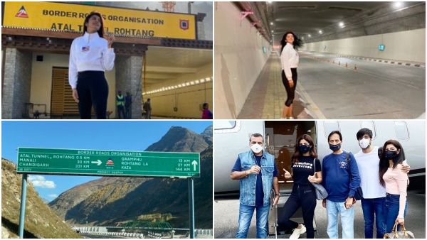 ಫೋಟೋ ವೈರಲ್: ಅಟಲ್ ಸುರಂಗ ಮಾರ್ಗದಲ್ಲಿ ನಟಿ ಪ್ರಣೀತಾ ಪ್ರಯಾಣ