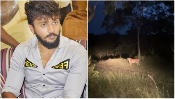 ಬಂಡೀಪುರದಲ್ಲಿ ರಾತ್ರಿ ಸಫಾರಿ ವಿವಾದ: ವಿಚಾರಣೆಗೆ ಹಾಜರಾದ ನಟ ಧನ್ವೀರ್