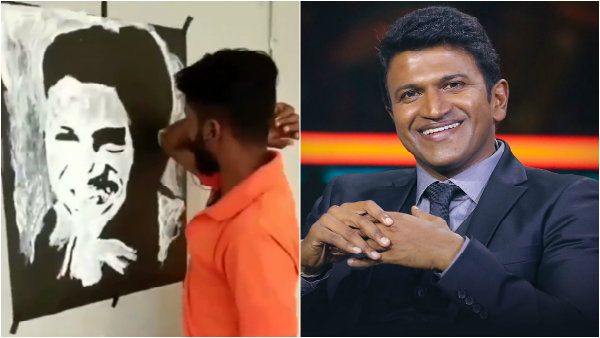 ಮೊಣಕೈನಲ್ಲಿ ಅಪ್ಪು ಚಿತ್ರ ಬಿಡಿಸಿದ ಕಲಾವಿದ: ಪುನೀತ್ ದಿಲ್ ಖುಷ್