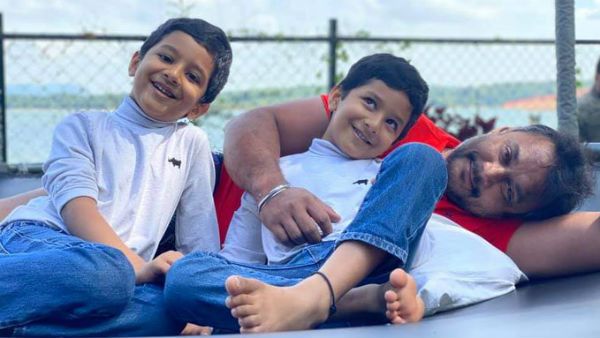 ಅವಳಿ ಮಕ್ಕಳ ಜೊತೆ ಡಿ ಬಾಸ್ ದರ್ಶನ್ ಫೋಟೋ ವೈರಲ್