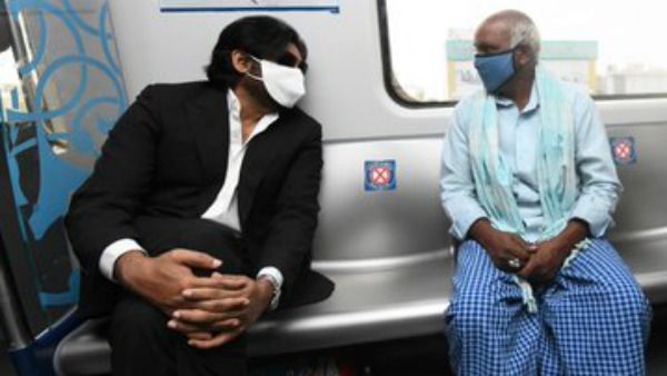 ಮೆಟ್ರೊ ಹತ್ತಿ ಚಿತ್ರೀಕರಣಕ್ಕೆ ಬಂದ ಪವನ್ ಕಲ್ಯಾಣ್: ಚಿತ್ರಗಳು ವೈರಲ್