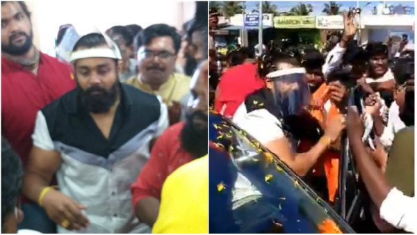 ಕೋಲಾರದಲ್ಲಿ ಧ್ರುವ ಸರ್ಜಾ ನೋಡಲು ಮುಗಿಬಿದ್ದ ಜನ: ಪೊಲೀಸರಿಂದ ಲಾಠಿ ಚಾರ್ಜ್