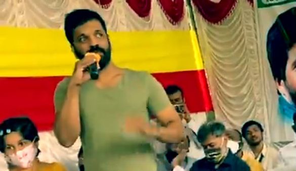 ಆಟೋ ಚಾಲಕರ ಜೊತೆ ಕನ್ನಡ ರಾಜ್ಯೋತ್ಸವ ಆಚರಿಸಿದ ಸತೀಶ್ ನೀನಾಸಂ