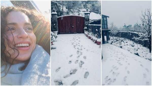 ಮನಾಲಿಯ ಮೊದಲ ಹಿಮಪಾತದ ಸುಂದರ ದೃಶ್ಯವನ್ನು ಹಂಚಿಕೊಂಡ ನಟಿ ಕಂಗನಾ