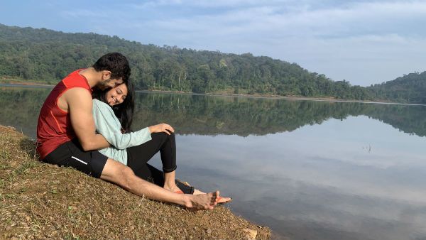 ಶೂಟಿಂಗ್ ಮುಂಚೆ ಕಾಫಿ ಬ್ರೇಕ್: ದಿಗಂತ್-ಐಂದ್ರಿತಾ ರೊಮ್ಯಾಂಟಿಕ್ ಫೋಟೋ