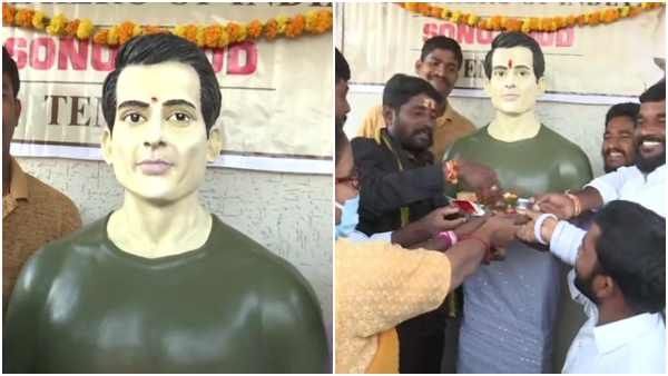 'ರಿಯಲ್ ಹೀರೋ' ಸೋನು ಸೂದ್ ಗೆ ದೇವಾಲಯ ಕಟ್ಟಿದ ತೆಲಂಗಾಣ ಜನತೆ