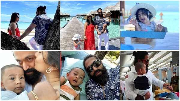 ಫೋಟೋಗಳು: ಮಾಲ್ಡೀವ್ಸ್ ನ ಕಡಲ ಕಿನಾರೆಯಲ್ಲಿ ರಾಕಿಂಗ್ ಸ್ಟಾರ್ ದಂಪತಿ