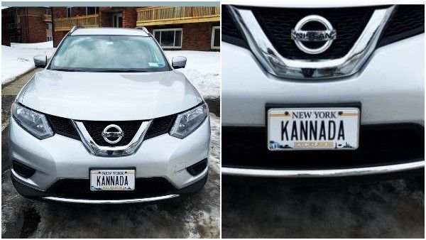 ಕನ್ನಡದ ಸ್ಟಾರ್ ನಟನ ಸ್ಫೂರ್ತಿ: ಅಮೆರಿಕದಲ್ಲಿ ಕಾರ್ ನಂಬರ್ ಪ್ಲೇಟ್ ಮೇಲೆ ಕನ್ನಡ