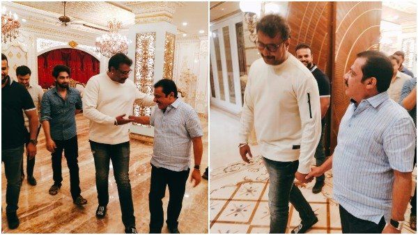 ಕಾಂಗ್ರೆಸ್ ಶಾಸಕ ಜಮೀರ್ ಅಹ್ಮದ್ ಮನೆಗೆ ಭೇಟಿ ನೀಡಿದ ಚಾಲೆಂಜಿಂಗ್ ಸ್ಟಾರ್ ದರ್ಶನ್