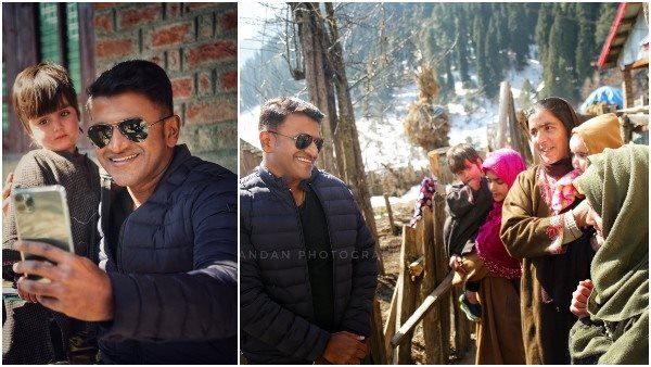 ಪ್ರೇಮ ಕಾಶ್ಮೀರದಲ್ಲಿ ಪವರ್ ಸ್ಟಾರ್ ಪುನೀತ್: 'ಜೇಮ್ಸ್' ಚಿತ್ರೀಕರಣದ ಫೋಟೋ ವೈರಲ್