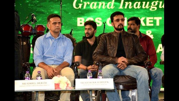 ಒಂದೇ ವೇದಿಕೆಯಲ್ಲಿ ಕಿಚ್ಚ ಸುದೀಪ್ ಮತ್ತು ರಾಹುಲ್ ದ್ರಾವಿಡ್; ಫೋಟೋ ವೈರಲ್