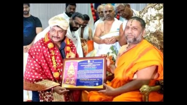 ಮಂತ್ರಾಲಯ ರಾಯರ ಮಠಕ್ಕೆ ಭೇಟಿ ನೀಡಿದ ನಟ ದರ್ಶನ್