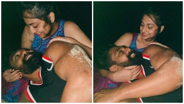 ಫೋಟೋ ವೈರಲ್: ರೊಮ್ಯಾಂಟಿಕ್ ಮೂಡ್ ನಲ್ಲಿ ಧ್ರುವ ಸರ್ಜಾ ಮತ್ತು ಪ್ರೇರಣಾ ದಂಪತಿ