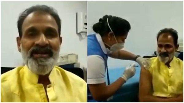 ಕೊರೊನಾ ಲಸಿಕೆ ಹಾಕಿಸಿಕೊಂಡ ಹಿರಿಯ ನಟ ರಾಘವೇಂದ್ರ ರಾಜ್ ಕುಮಾರ್