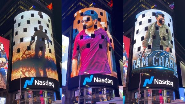 ನ್ಯೂಯಾರ್ಕ್‌ನ ಖ್ಯಾತ ಕಟ್ಟಡದ ಮೇಲೆ ರಾಮ್ ಚರಣ್ ಭಾವಚಿತ್ರ ಪ್ರದರ್ಶನ