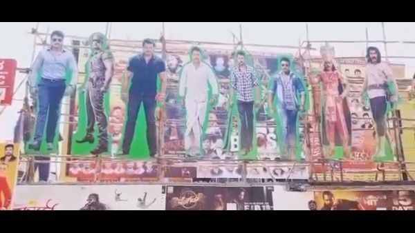 ರಾಬರ್ಟ್ ಜಾತ್ರೆ: ಸಿದ್ದೇಶ್ವರ ಥಿಯೇಟರ್‌ನಲ್ಲಿ ರಾರಾಜಿಸುತ್ತಿದೆ ಡಿ ಬಾಸ್ 13 ಕಟೌಟ್