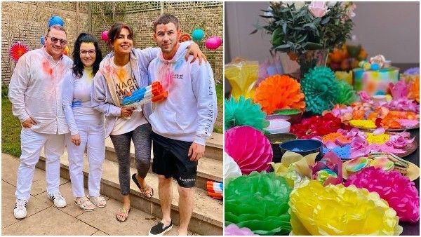 ಫೋಟೋ ವೈರಲ್: ವಿದೇಶದಲ್ಲಿ ಹೋಳಿ ಸಂಭ್ರಮಿಸಿದ ಪ್ರಿಯಾಂಕಾ ಚೋಪ್ರಾ ದಂಪತಿ