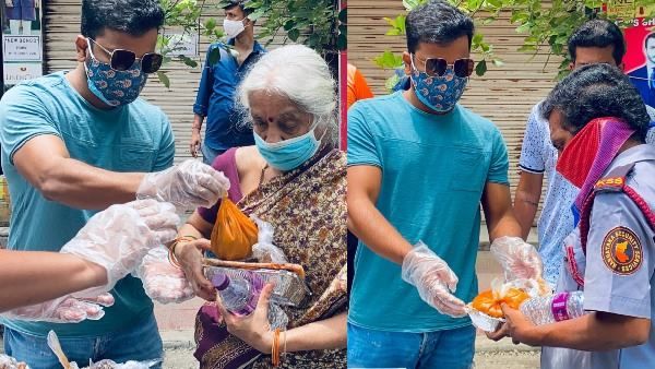 ಕೊರೊನಾ ಸಂಕಷ್ಟ; ಬಡವರ ಹಸಿವು ನೀಗಿಸಲು ಬೀದಿಗಿಳಿದ ಸತೀಶ್ ನೀನಾಸಂ