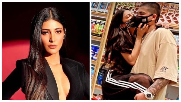 ಸಾರ್ವಜನಿಕವಾಗಿ ಪ್ರಿಯಕರನಿಗೆ ಮುತ್ತಿಕ್ಕಿದ ನಟಿ ಶ್ರುತಿ ಹಾಸನ್