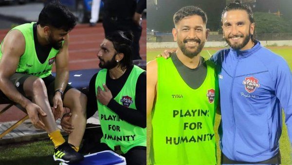 ಧೋನಿ ಪಾದದಡಿ ಕುಳಿತ ರಣ್ವೀರ್: ಮಾಹಿ ಬಗ್ಗೆ ಭಾವನಾತ್ಮಕ ಪೋಸ್ಟ್