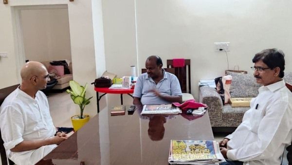 ಇಂದ್ರಜಿತ್ ಲಂಕೇಶ್ -ಕುಮಾರಸ್ವಾಮಿ ಭೇಟಿಯ ಫೋಟೋ ವೈರಲ್