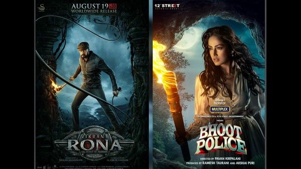 ಕನ್ನಡದ 'ವಿಕ್ರಾಂತ್ ರೋಣ' ಪೋಸ್ಟರ್ ಕಾಪಿ ಮಾಡಿದ್ರಾ 'ಭೂತ್ ಪೊಲೀಸ್'?