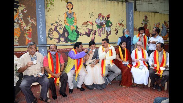 ಕಲಾವಿದರೊಂದಿಗೆ ಕಾಫಿ ಕುಡಿದ ಹೊಸ ಸಚಿವ