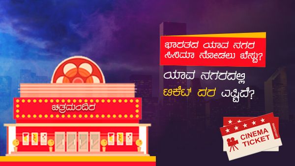 ಭಾರತದ ಯಾವ ನಗರದಲ್ಲಿ ಚಿತ್ರಮಂದಿರ ಟಿಕೆಟ್ ದರ ಎಷ್ಟಿದೆ?