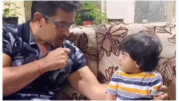 ಜೂ.ಚಿರುಗೆ ಫೈಟಿಂಗ್ ಹೇಳಿಕೊಡುತ್ತಿರುವ ಅರ್ಜುನ್ ಸರ್ಜಾ; ಫೋಟೋ ಶೇರ್ ಮಾಡಿದ ಮೇಘನಾ