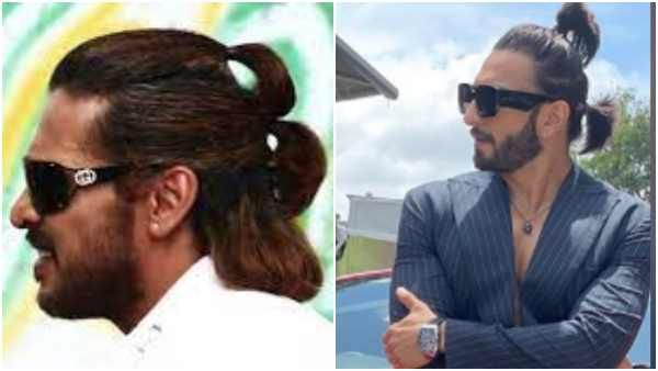 ಉಪೇಂದ್ರ ಹೇರ್ ಸ್ಟೈಲ್‌ನಲ್ಲಿ ಕಾಣಿಸಿಕೊಂಡು ಗಮನ ಸೆಳೆದ ಬಾಲಿವುಡ್ ಸ್ಟಾರ್ ರಣ್ವೀರ್ ಸಿಂಗ್