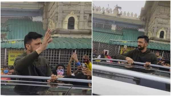 ಬೆಳ್ಳಂಬೆಳಗ್ಗೆ ಚಾಮುಂಡಿ ಬೆಟ್ಟದಲ್ಲಿ ಕಾಣಿಸಿಕೊಂಡ ಸುದೀಪ್: ಕಿಚ್ಚನನ್ನು ನೋಡಲು ಮುಗಿಬಿದ್ದ ಫ್ಯಾನ್ಸ್