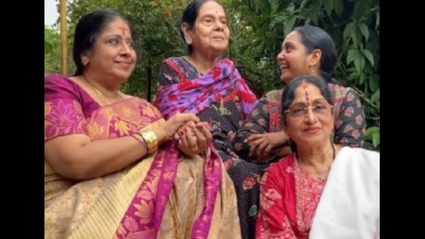 ಲೀಲಾವತಿ ಯೋಗಕ್ಷೇಮ ವಿಚಾರಿಸಿ, ಸಹ ಭೋಜನ ಮಾಡಿದ ಶ್ರುತಿ, ಭಾರತಿ