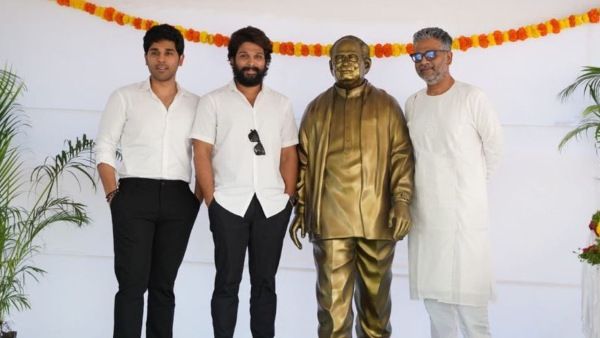 ತಾತನ ಪ್ರತಿಮೆ ಅನಾವರಣ ಮಾಡಿದ ಐಕಾನ್ ಸ್ಟಾರ್ ಅಲ್ಲು ಅರ್ಜುನ್