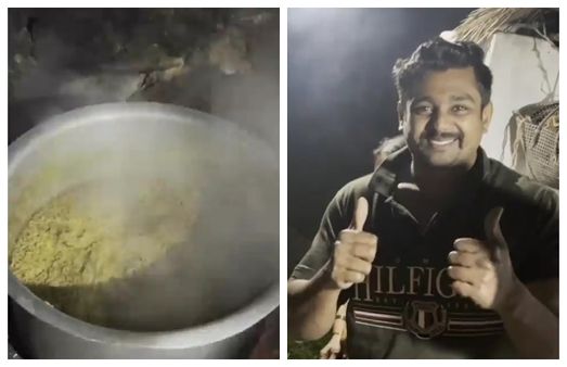 ಭಾನುವಾರದ ಬಾಡೂಟ: ಆಕ್ಷನ್ ಪ್ರಿನ್ಸ್ ಧ್ರುವ ಸರ್ಜಾ ಧಮ್ ಬಿರಿಯಾನಿ ವಿಡಿಯೊ ವೈರಲ್